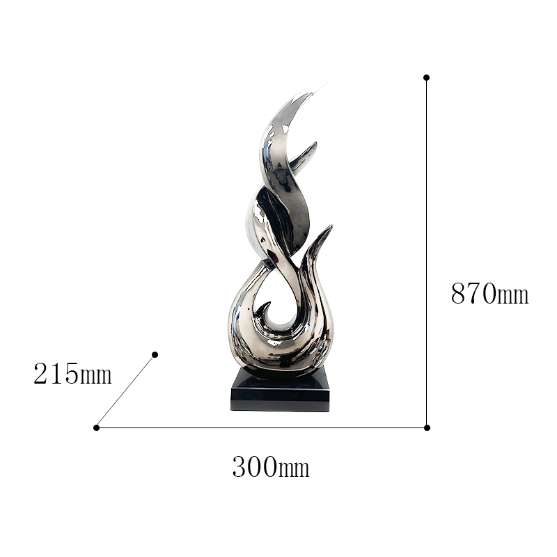 Silver Modern Figurines